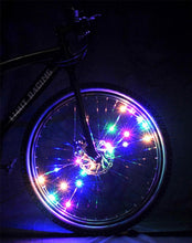 将图片加载到图库查看器，Fashion Durable Bicycle Spoke Light Bike Tire Wind Wheel Lights Flash Spoke Ribbon Light Lamp Outdoor Night Cycling Lights Bike Wheel Spoke Light Waterproof Bright Bicycle Light Strip
