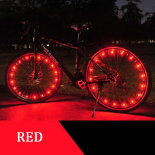 将图片加载到图库查看器，Fashion Durable Bicycle Spoke Light Bike Tire Wind Wheel Lights Flash Spoke Ribbon Light Lamp Outdoor Night Cycling Lights Bike Wheel Spoke Light Waterproof Bright Bicycle Light Strip

