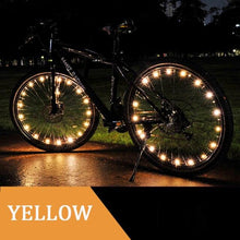 将图片加载到图库查看器，Fashion Durable Bicycle Spoke Light Bike Tire Wind Wheel Lights Flash Spoke Ribbon Light Lamp Outdoor Night Cycling Lights Bike Wheel Spoke Light Waterproof Bright Bicycle Light Strip
