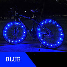 将图片加载到图库查看器，Fashion Durable Bicycle Spoke Light Bike Tire Wind Wheel Lights Flash Spoke Ribbon Light Lamp Outdoor Night Cycling Lights Bike Wheel Spoke Light Waterproof Bright Bicycle Light Strip
