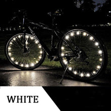 将图片加载到图库查看器，Fashion Durable Bicycle Spoke Light Bike Tire Wind Wheel Lights Flash Spoke Ribbon Light Lamp Outdoor Night Cycling Lights Bike Wheel Spoke Light Waterproof Bright Bicycle Light Strip
