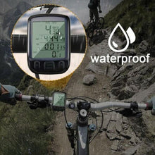 Load image into Gallery viewer, LCD Digital Bicycle Computer Waterproof Cycle Bike Stopwatch Wire Odometer Speedometer Automatic Wake-Up Cycling Computer LCD Backlight  Displays Cycling Accessories Accurate Speed Tracking
