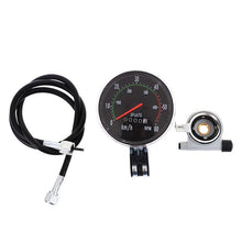 将图片加载到图库查看器，Retro Mountain Road Bike Computer Vintage Bike Speedometer Analog Classical Mechanical Odometer Durable Quality Aluminum Alloy Accurate Mechanical Odometer Speedometer For Bicycle

