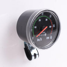 将图片加载到图库查看器，Retro Mountain Road Bike Computer Vintage Bike Speedometer Analog Classical Mechanical Odometer Durable Quality Aluminum Alloy Accurate Mechanical Odometer Speedometer For Bicycle
