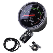 将图片加载到图库查看器，Retro Mountain Road Bike Computer Vintage Bike Speedometer Analog Classical Mechanical Odometer Durable Quality Aluminum Alloy Accurate Mechanical Odometer Speedometer For Bicycle
