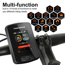 Load image into Gallery viewer, GPS Wireless Bike Computer Waterproof Bicycle Odometer Large Color LCD Screen Maps Navigation Cycling Speedometer Wired Bicycle Speedometer Waterproof Cycle Computer With Backlight LCD Display Automatic Sleep
