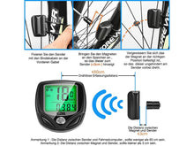 Load image into Gallery viewer, Bike Computer Wireless Waterproof Bicycle Computer 16 Functions Speed Cycle Speedometer Waterproof Wireless Bicycle Bike Computer And Cycling Odometer With Multi-Function LCD Backlight Display
