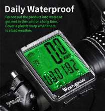 将图片加载到图库查看器，Bicycle Computer Road Bike Table Light Wired Wireless Waterproof Luminous Speedometer Waterproof Cycling Odometer Smart Sensor Auto Wake-Up Multi-Function Bicycle Speed Tracker With LCD Backlight Display
