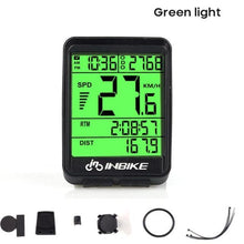 将图片加载到图库查看器，LCD Bike Code Meter Wired Wireless Mountain Bike Speedometer Bicycle Odometer Cycling Multifunctional And Waterproof Smart Backlight HD Digital LCD Big Display Auto Power Off And Wake-up Speedometer
