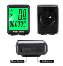 将图片加载到图库查看器，Bicycle Computer Road Bike Table Light Wired Wireless Waterproof Luminous Speedometer Waterproof Cycling Odometer Smart Sensor Auto Wake-Up Multi-Function Bicycle Speed Tracker With LCD Backlight Display
