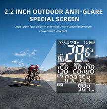 将图片加载到图库查看器，Waterproof Bike Computer GPS Cycling Computer Navigation Speedometer Wireless Bicycle Speedometer Odometer With LCD Display Waterproof Tracker Fits All Bikes Electric Bike
