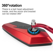 Load image into Gallery viewer, Bike Mirrors HD Blast Resistant Glass Lens Handlebar Mountain Bike Mirrors Adjustable Rotatable Bicycle Rearview Mirrors New Scratch Resistant Convex Lens Universal Adjustable Rotatable Handlebar Glass Lens For Road Mountain
