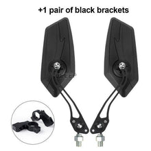 Load image into Gallery viewer, Bike Mirrors HD Blast Resistant Glass Lens Handlebar Mountain Bike Mirrors Adjustable Rotatable Bicycle Rearview Mirrors New Scratch Resistant Convex Lens Universal Adjustable Rotatable Handlebar Glass Lens For Road Mountain
