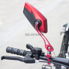 Load image into Gallery viewer, Adjustable Electric Scooter Mirrors Bicycle Rear View Mirrors Adjustable HD Clear Glass Handlebar Mounting Mirrors Universal Adjustable Rotatable Safe Handlebar Bike Rear View Mirror
