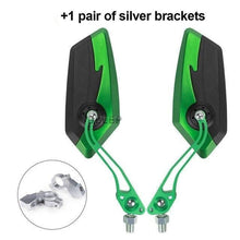 Load image into Gallery viewer, Adjustable Electric Scooter Mirrors Bicycle Rear View Mirrors Adjustable HD Clear Glass Handlebar Mounting Mirrors Universal Adjustable Rotatable Safe Handlebar Bike Rear View Mirror
