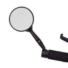 Load image into Gallery viewer, Black Adjustable Bike Silicone Handle Rearview Mirror Universal Bicycle Rearview Handlebar Mirrors Cycling Bike Rear View Mirror With Wide Angle Acrylic Convex Safety Bicycle Mirror For Mountain Road Bikes Bicycle

