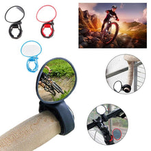 Load image into Gallery viewer, New Universal Rotate Bike Rearview Mirror Unique Bicycle Handlebar Mounted Convex Rear View Mirror Adjustable Full Rotatable Rearview Bicycle Mirrors Wide Angle Acrylic Convex Cycling Safety Mirror For Road Bike
