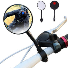 Load image into Gallery viewer, New Universal Rotate Bike Rearview Mirror Unique Bicycle Handlebar Mounted Convex Rear View Mirror Adjustable Full Rotatable Rearview Bicycle Mirrors Wide Angle Acrylic Convex Cycling Safety Mirror For Road Bike
