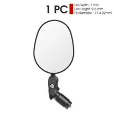 Load image into Gallery viewer, Bicycle Rearview Mirror Rotation Adjustable Rear View Road Wide Range Back Bicycle Handlebar Mirror HD Wide Angle Bicycle Rear View Mirrors Adjustable Rotation Handlebar Convex Mirror For Bike Cycling
