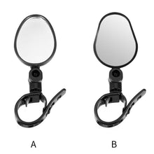 Load image into Gallery viewer, Handlebar Bike Mirror Bicycle Rear view Lens Wide-Angle Safety Mirror Mountain Road Bicycle Wide-Angle Reflector  Rotatable Handlebar Mirror Wide Angle Bicycle Mirror Cycling Rear View Mirror Shockproof Acrylic Convex Mirror Safe Rearview Mirror

