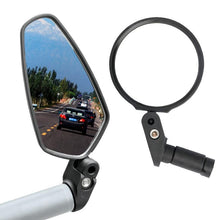 Load image into Gallery viewer, Universal Bicycle Mirror Bar End Mount Acrylic Road Bike Rear View Mirror Back Sight Reflector Angle Adjustable Bicycle Cycling Rearview Mirror Universal Adjustable Rotatable Safe Handlebar Bike Rear View Mirror
