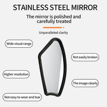 Load image into Gallery viewer, Bike Wide Range Back Sight Reflector Bike Mirror Bicycle Handlebar Rear View Mirror Bike Rear view Mirror Left With Light Reflector Safer No-Shock Bicycle Mirror Rearview Mirror Universal For Bike Bicycle
