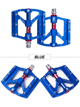 将图片加载到图库查看器，3 Bearings Bicycle Pedals Ultralight Anti-Slip Road Pedal Cycling Sealed Bearing Bike Pedals Accessories Bearings Pedals For Bicycle Lightweight Bicycle Pedals Of Road Bikes
