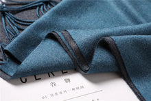 Load image into Gallery viewer, Fashion Winter Solid Soft Scarf Cashmere Lightweight Scarves Shawls Cashmere Escharpe Scarfs Lightweight Shawls Hijabs Shawls Escharpe Elegant Wrap Blanket Bandana Tassel For Lady
