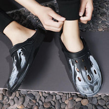 Load image into Gallery viewer, Men's Summer Hole Shoes Soft Rubber Lightweight Garden Clogs Couples Arch Support Clogs Garden Shoes Slip-on Outdoor Beach Slippers Mixed Colors Sandals
