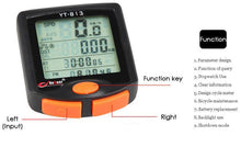 Load image into Gallery viewer, Bike Speed Meter Digital Bike Computer Multifunction Waterproof Sports Sensors Bicycle Computer Speedometer Waterproof 4 Line Display Odometer Cycling Multi Function Design

