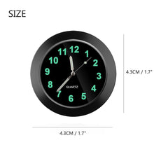 Load image into Gallery viewer, Car Clock Ornament Auto Watch Decoration Automobiles  Car Dashboard Clock Cars Air Vent Clip Quartz Clocks Mini Luminous Quartz Analog Watch Universal Pocket Stick-On Clock Perfect Interior Dashboard Time Display Digital Pointer Clock In Car Accessories
