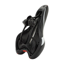 将图片加载到图库查看器，Sport Bicycle Saddle Soft Shock Absorbing Hollow Bike Cushion Road Cycling Sponge Comfortable Bicycle Seat Most Comfortable Bicycle Saddle Shock Absorber Waterproof Suitable For Fitness Outdoor Wide Soft Padded Bike Saddle
