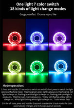 Load image into Gallery viewer, Smart LED Bicycle Wheel Light Bike Front Tail Hub Spoke Lamp Rechargeable Kids Balance Bike Light Colorful Bicycle Hub Light With Optical Design Vibration Sensor USB Rechargeable Waterproof Good Bike Gift For Teenagers
