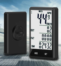 Load image into Gallery viewer, Wireless Bike Computer Rainproof Speedometer Odometer Stopwatch Wireless Waterproof Bicycle Cycle Speedometer And Odometer With Automatic Wake-up Backlight Motion Sensor LCD Display
