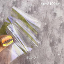 将图片加载到图库查看器，Aurora Nails Glass Foil Film Sticker Cellophane Paper Korean Nail Trend Design Ice Cube Manicure Accessories Heart Nail Art Stickers Glitter Decals Decoration Stickers Glitter Decals Love Nail Sequins Laser Heart Nail Supplies Sparkle Nail

