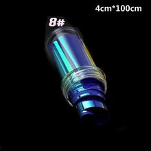 将图片加载到图库查看器，Aurora Nails Glass Foil Film Sticker Cellophane Paper Korean Nail Trend Design Ice Cube Manicure Accessories Heart Nail Art Stickers Glitter Decals Decoration Stickers Glitter Decals Love Nail Sequins Laser Heart Nail Supplies Sparkle Nail
