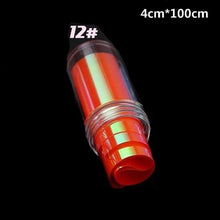 将图片加载到图库查看器，Aurora Nails Glass Foil Film Sticker Cellophane Paper Korean Nail Trend Design Ice Cube Manicure Accessories Heart Nail Art Stickers Glitter Decals Decoration Stickers Glitter Decals Love Nail Sequins Laser Heart Nail Supplies Sparkle Nail
