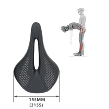 Load image into Gallery viewer, Full Carbon Saddle Road Bike Super Light Leather Carbon Bicycle Seat Optimized For Men Flexible And Comfortable Sit Bone Support Shock Absorbing Road Bike Saddle
