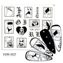 Load image into Gallery viewer, Avocado Fruit Transfer Nail Stickers Charms Winter Water Sticker For Nails Sliders Character Image Tattoo Decal Decoration Cute Summer Nail Art Stickers Summer Fruit Stickers on Nails Unicorn Banana Cherry Avocado Dog Strawberry Nail Art Decals

