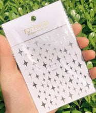 将图片加载到图库查看器，Stripe Line Nail Sticker Decal Thin Lining Line Art Self-Adhesive Peel Off Silver /Gold /White /Black Gold Stickers Accessories Strip Line Nail Decal Self-Adhesive 3D Wave Decal Decoration Metallic Curve Design Decoration for Women Girls
