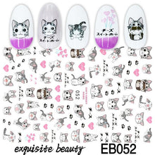 将图片加载到图库查看器，Nail Stickers Cute Rabbit Nail Art Decorations No Face Man Sliders For Manicure Cute Cartoon Nail Art Sticker Decals for Women Kids Girls Manicure Decoration Nail Art Supplies 3D Self-Adhesive Nail Decals Designer Nail Stickers for Acrylic Nails
