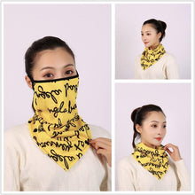 Load image into Gallery viewer, Cotton Women Mask Scarf Face Mascarillas Wraps Floral Print Lady Warm Neck Scarves Foulard Bandana Reusable Outdoor Riding Masks Scarf Neck Gaiter Headwear Headband Head Wrap Scarf Mask Neck Ear Warmers Headbands Perfect Bandana
