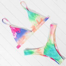Load image into Gallery viewer, Micro Mini Bikini Swimwear Women Halter Push Up Bikini Set Padded Bra  Women's Underwired Triangle Bathing Two Pieces Swimsuit Bikini Set  Swimsuit Bandage Swim Suit
