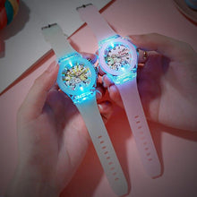 Load image into Gallery viewer, New Electronic Colour Light Source Fashion Cute Childrens Watch Kids Digital Sport Watch For Boys Girls Kid Electronic Functional Cute Outdoor Watches With LED Luminous Design
