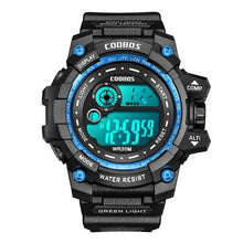 将图片加载到图库查看器，Fashion Luminous Children Watches For Boys Waterproof Electronic Silicone Strap Watch Fashion Sport Led Digital Wrist Watch Kids Sports Watch Waterproof Boys Multi-Function Digital Wristwatch
