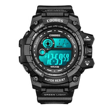 将图片加载到图库查看器，Fashion Luminous Children Watches For Boys Waterproof Electronic Silicone Strap Watch Fashion Sport Led Digital Wrist Watch Kids Sports Watch Waterproof Boys Multi-Function Digital Wristwatch
