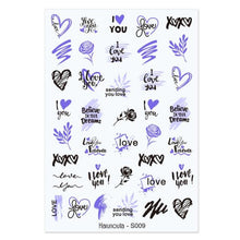 Load image into Gallery viewer, Flowers Leaves Line 3D Nail Stickers Autumn Winter Fall Leaf Design Transfer Sliders Abstract Waves Nail Art Decals Manicures  Decal Self-Adhesive 3D Wave Design Decoration for Women Girls Tape Nail Art Stickers Decal Decoration
