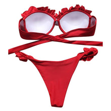 Load image into Gallery viewer, Bikini Swimwear Women Swimsuit  Leopard Bikini Set Women's Halter Triangle Bikini Bottom Cheeky Two Piece Swimsuits Push Up Bathing Suit Female Summer Beach Wear
