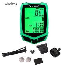 Load image into Gallery viewer, Bicycle Computer Wireless 20 Functions Speedometer Odometer Cycling Wireless Bike Computer Waterproof Bicycle Speedometer Odometer Support Smart Sensor LCD Backlight Display For Road Cycling
