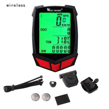 Load image into Gallery viewer, Bicycle Computer Wireless 20 Functions Speedometer Odometer Cycling Wireless Bike Computer Waterproof Bicycle Speedometer Odometer Support Smart Sensor LCD Backlight Display For Road Cycling

